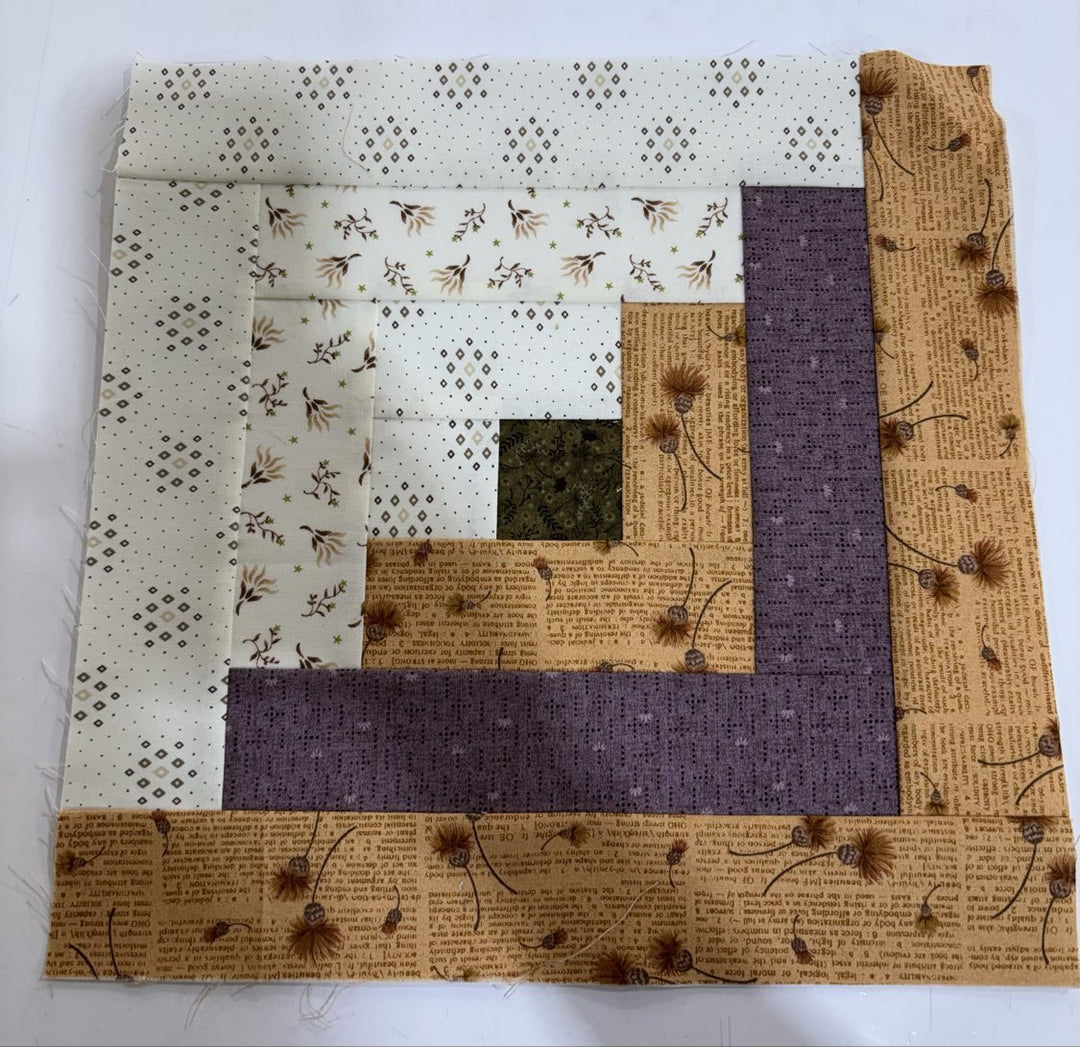 Maple Leaf Stitching Academy Beginner FPP - Pineapple, Log Cabin or Courthouse Steps - Maple Leaf Quilting Company Ltd.