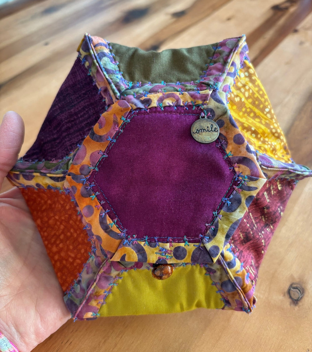 Maple Leaf Stitching Academy Beginner Sewing Class - Blossie Basket with Lid - Maple Leaf Quilting Company Ltd.