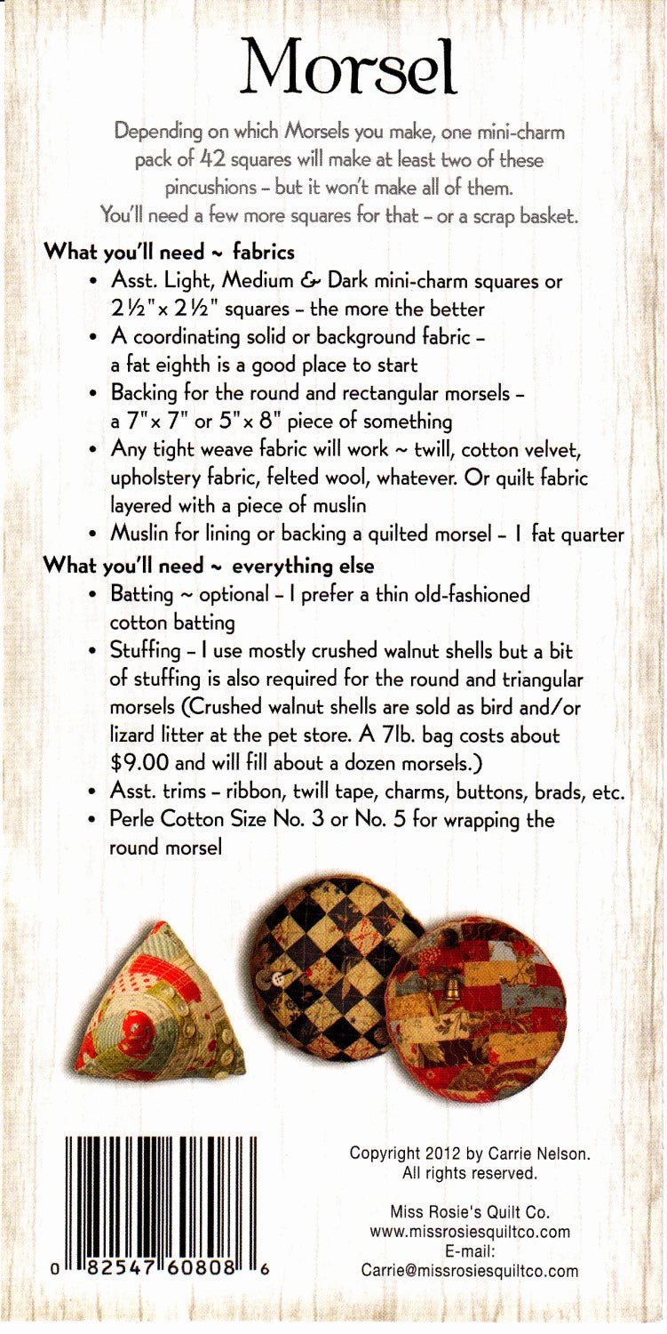 Maple Leaf Stitching Academy - Little Bites - Morsel Pincushions Club 🪡 🧵 - Maple Leaf Quilting Company Ltd.