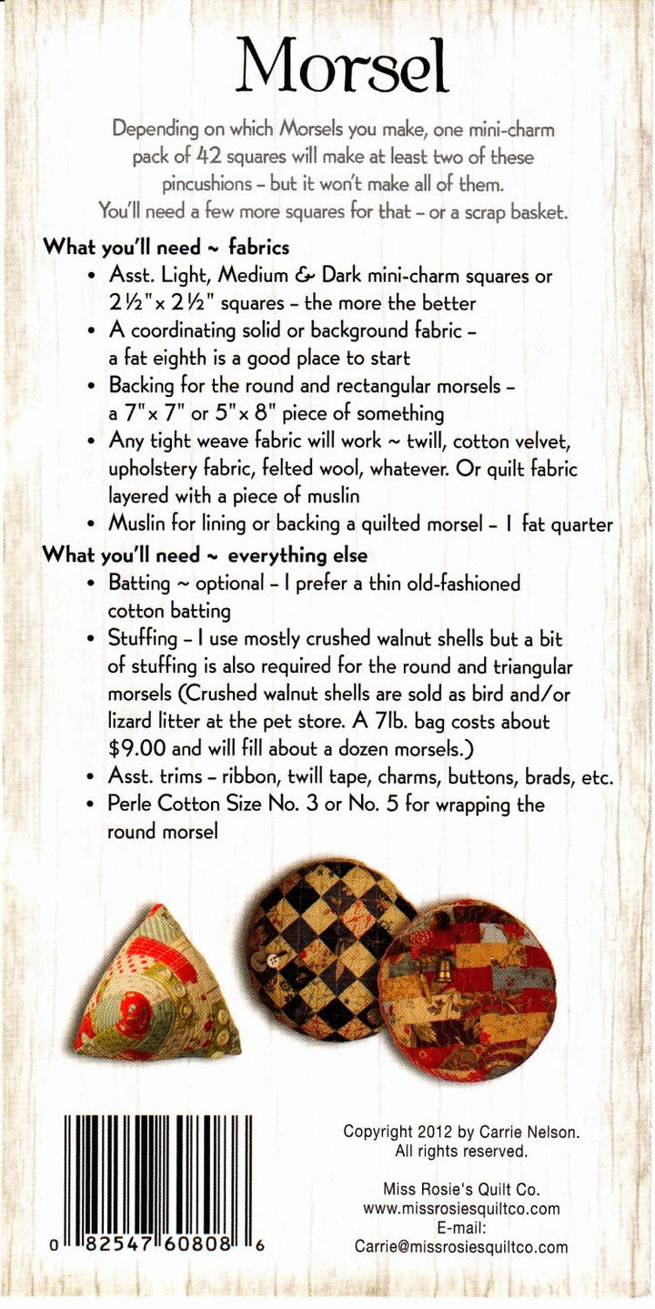 Maple Leaf Stitching Academy - Little Bites - Morsel Pincushions Club 🪡 🧵 - Maple Leaf Quilting Company Ltd.