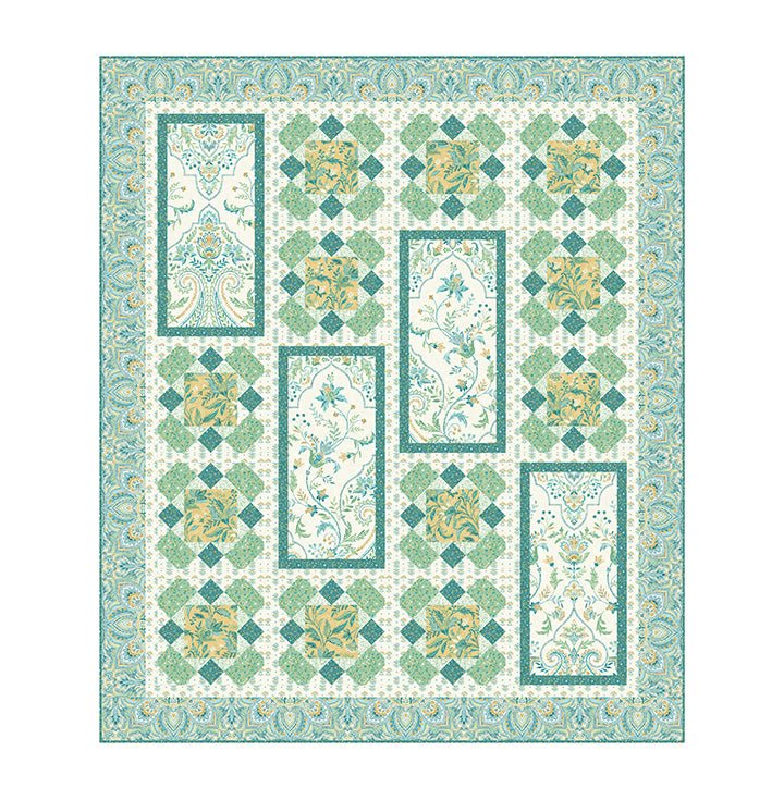 Mariposa - Trellised Garden Quilt Kit (60