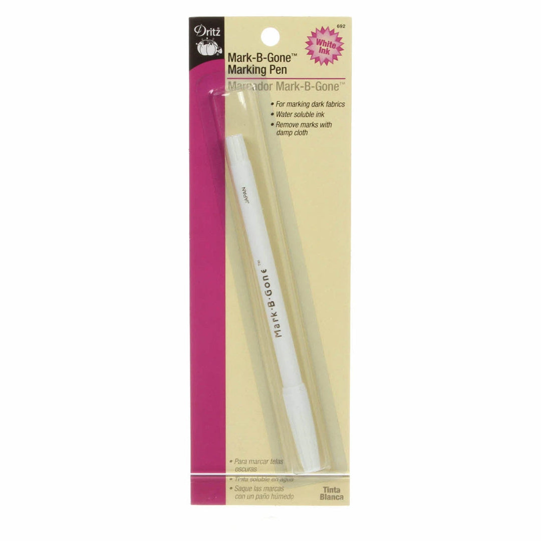 Mark - B - Gone Marking Pen White (692PD) - Maple Leaf Quilting Company Ltd.
