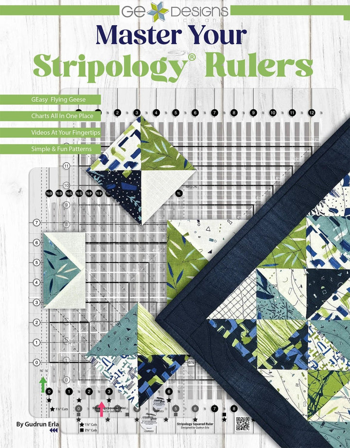 Master Your Stripology® Rulers Book (GE - 517) - Maple Leaf Quilting Company Ltd.