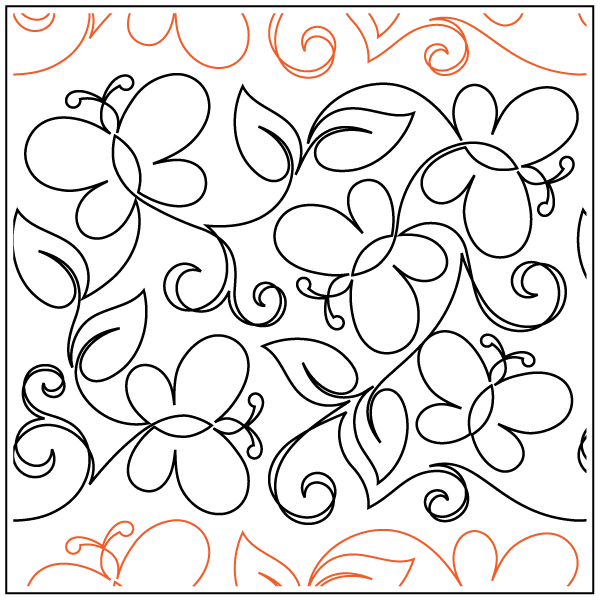 Maureen's Butterfly Garden – 12.5” Paper Pantograph