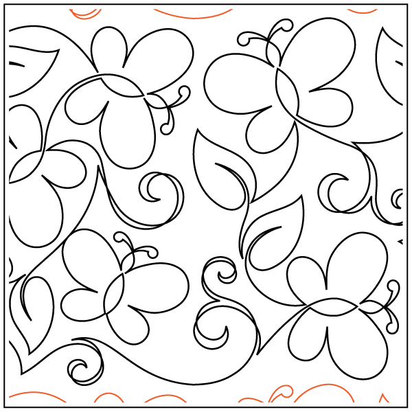 Maureen's Butterfly Garden – 12.5” Paper Pantograph