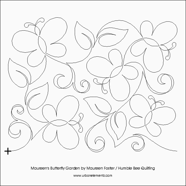 Maureen's Butterfly Garden – 12.5” Paper Pantograph