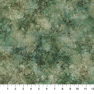 Medium Green Cedar Texture - Altitude | 43/44" Cotton (DP29160­-75) - Sold in UNITS of ¼ metre - Maple Leaf Quilting Company Ltd.