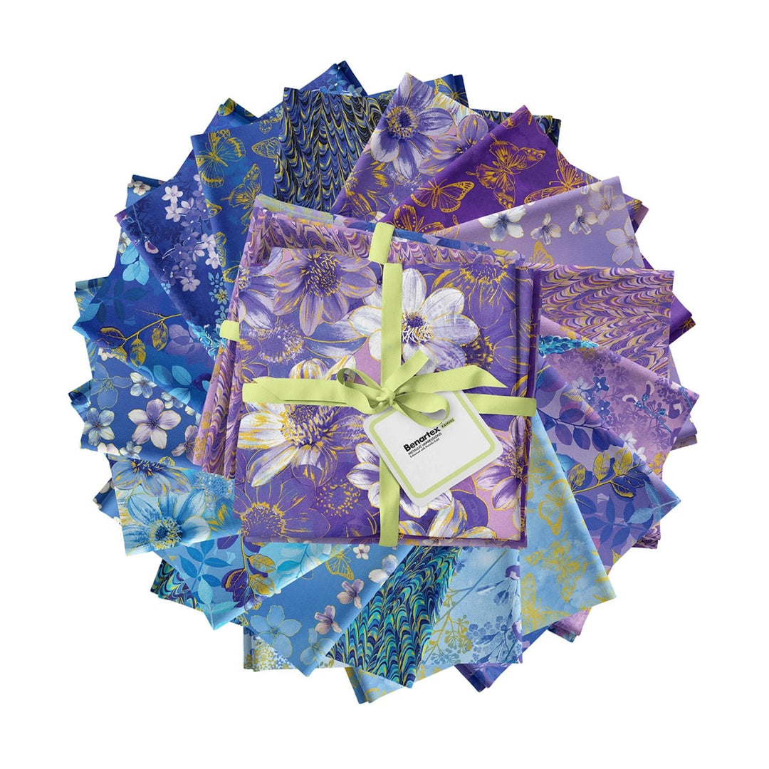 Metallic Impressions | Fat Quarter Package - 17pcs (FQMIMPK) - Maple Leaf Quilting Company Ltd.