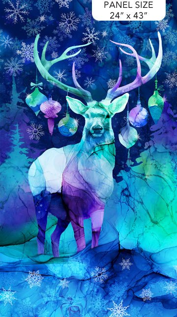 Midwinter Magic by Deborah Edwards and Melanie Samra - Northcott - 24" x 43" Panel (DP28230 - 48) - Maple Leaf Quilting Company Ltd.
