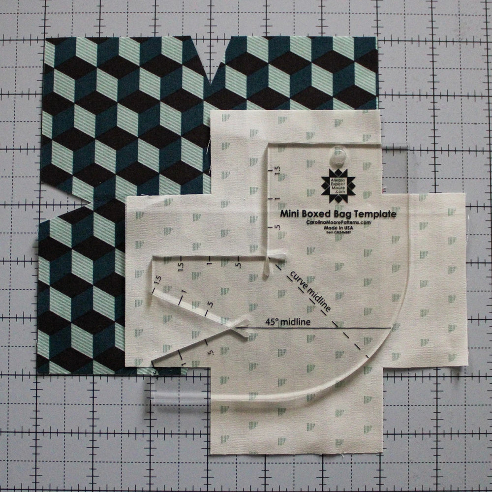 Mini Boxed Bag Template (CM24MBBT) - Maple Leaf Quilting Company Ltd.