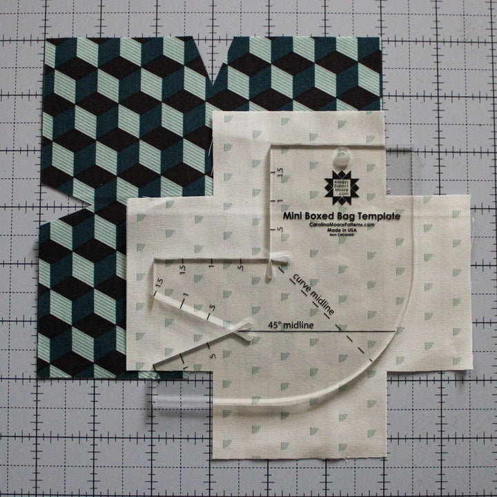 Mini Boxed Bag Template (CM24MBBT) - Maple Leaf Quilting Company Ltd.