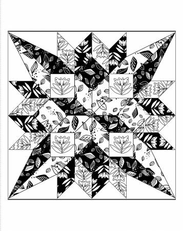 "Modern Quilting" Colouring Book - Maple Leaf Quilting Company Ltd.