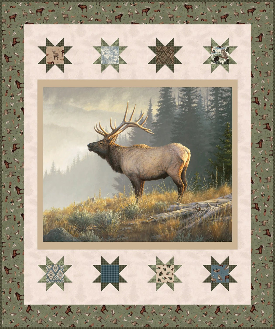 Monarch of the Mountain Panel Quilt Kit - Maple Leaf Quilting Company Ltd.