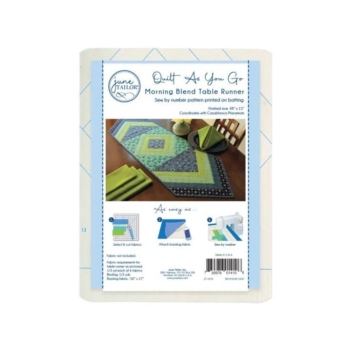 Morning Blend Table Runner Quilt - As - You - Go Kit - Maple Leaf Quilting Company Ltd.