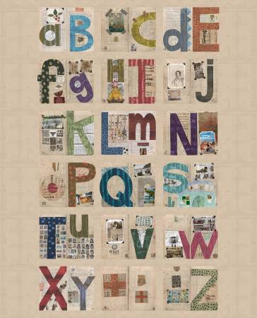 Multi Alphabet Digital Panel 54" x 42" (41788P - X) – Sold by the Panel - Maple Leaf Quilting Company Ltd.