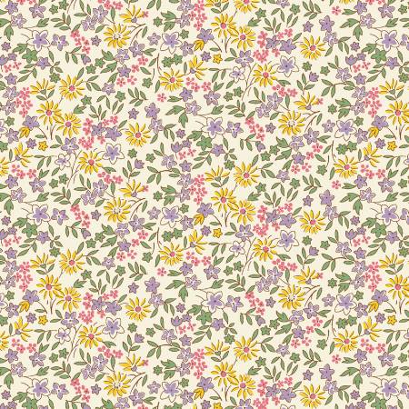 Multi Aunt Grace Calicos 108" Cotton (R360884D - MULTI) – Sold in UNITS of ¼ metre - Maple Leaf Quilting Company Ltd.
