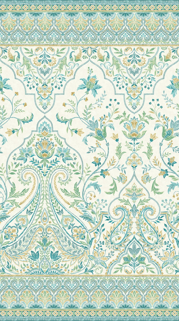 Multi Cream Full Width Border Mariposa by Northcott 44” (28505 - 11) – Sold in UNITS of ¼ metre - Maple Leaf Quilting Company Ltd.