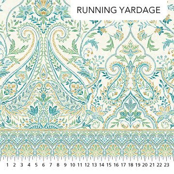 Multi Cream Full Width Border Mariposa by Northcott 44” (28505 - 11) – Sold in UNITS of ¼ metre - Maple Leaf Quilting Company Ltd.
