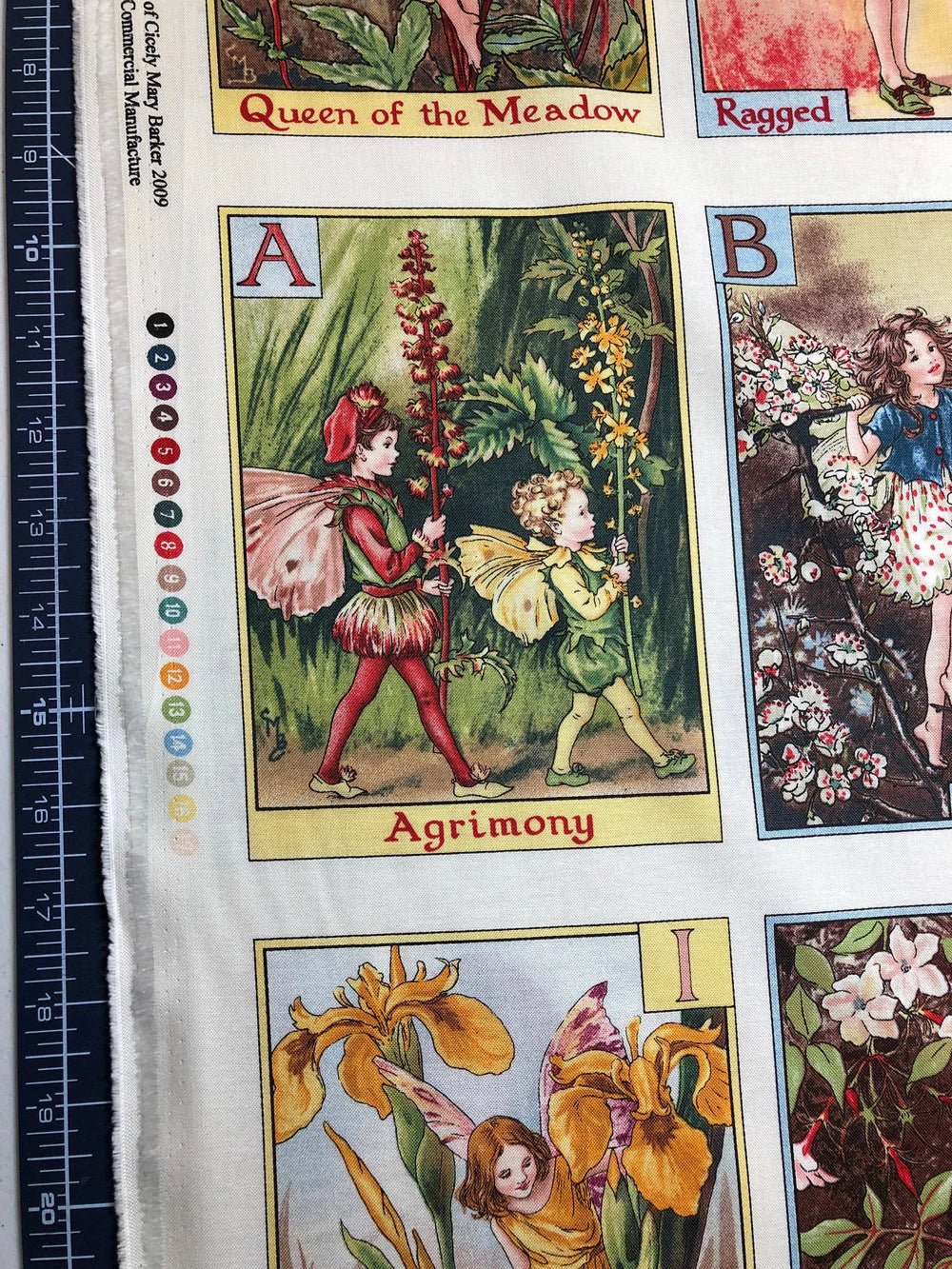 Multi Flower Fairies Alphabet Panel 24" x 43" (DC4197 - MLT) – Sold by the Panel - Maple Leaf Quilting Company Ltd.
