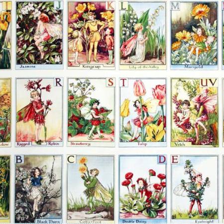 Multi Flower Fairies Alphabet Panel 24" x 43" (DC4197 - MLT) – Sold by the Panel - Maple Leaf Quilting Company Ltd.