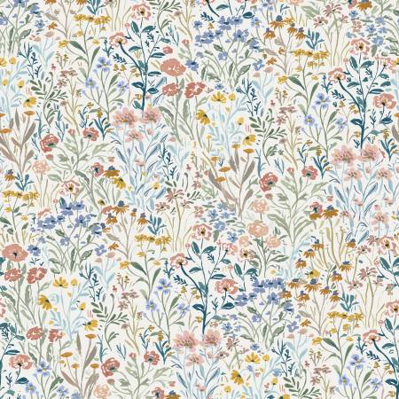 Multi Willow 108" Cotton (XST - DCJ3006MULTI) - Sold in UNITS of 1/4 metre - Maple Leaf Quilting Company Ltd.