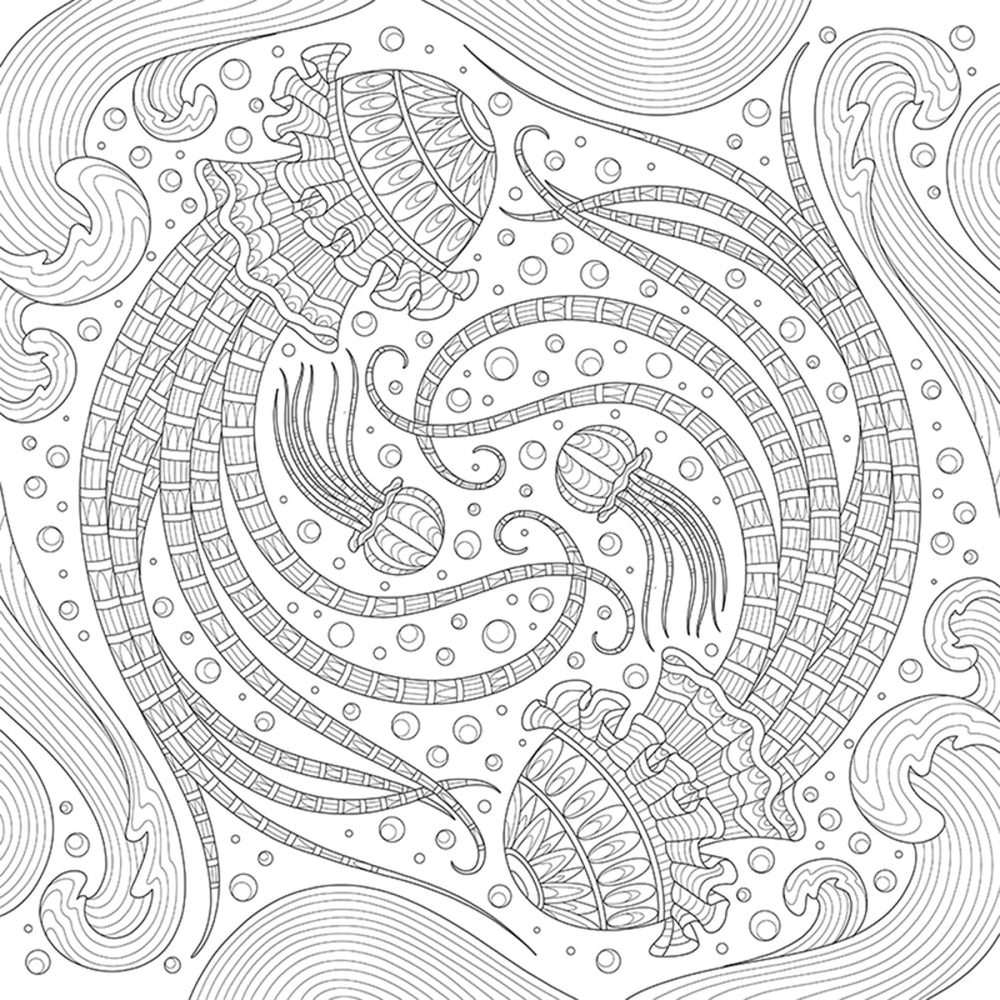 My Ocean Mandala Colouring Book (20559) - Maple Leaf Quilting Company Ltd.