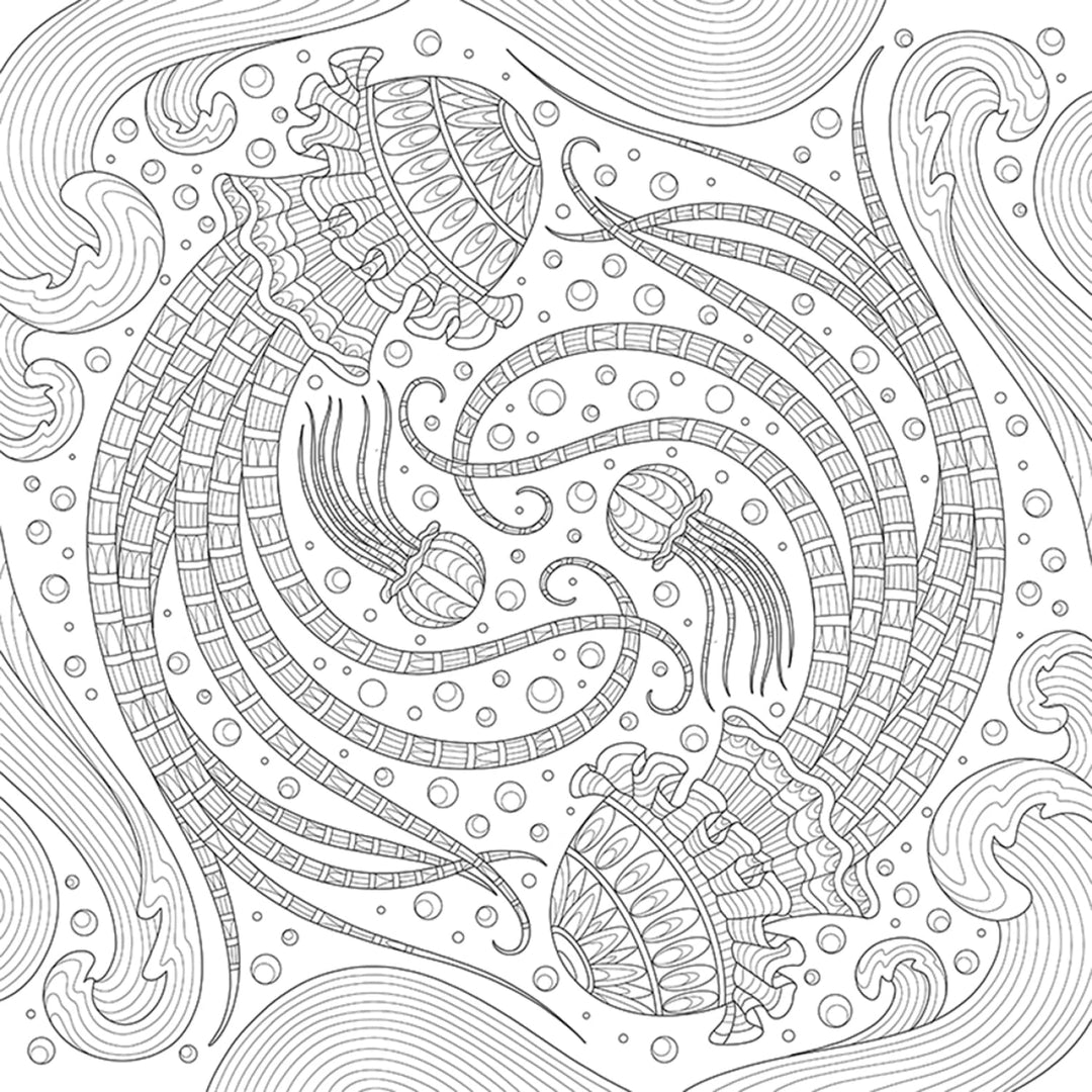 My Ocean Mandala Colouring Book (20559) - Maple Leaf Quilting Company Ltd.