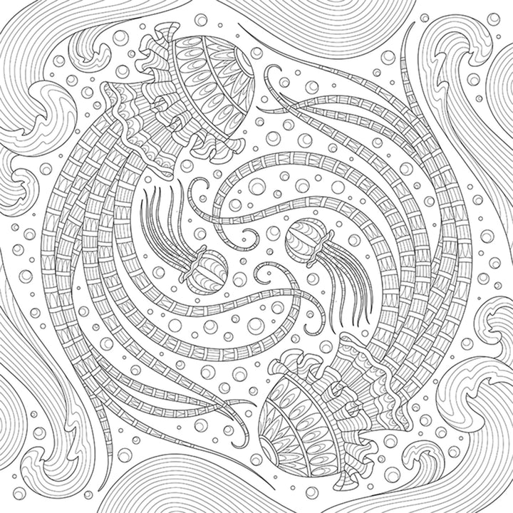 My Ocean Mandala Colouring Book (20559) - Maple Leaf Quilting Company Ltd.