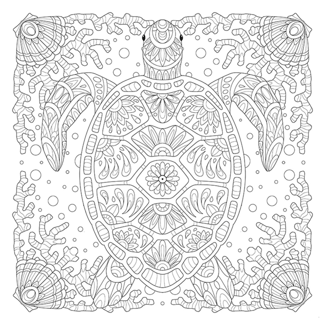My Ocean Mandala Colouring Book (20559) - Maple Leaf Quilting Company Ltd.