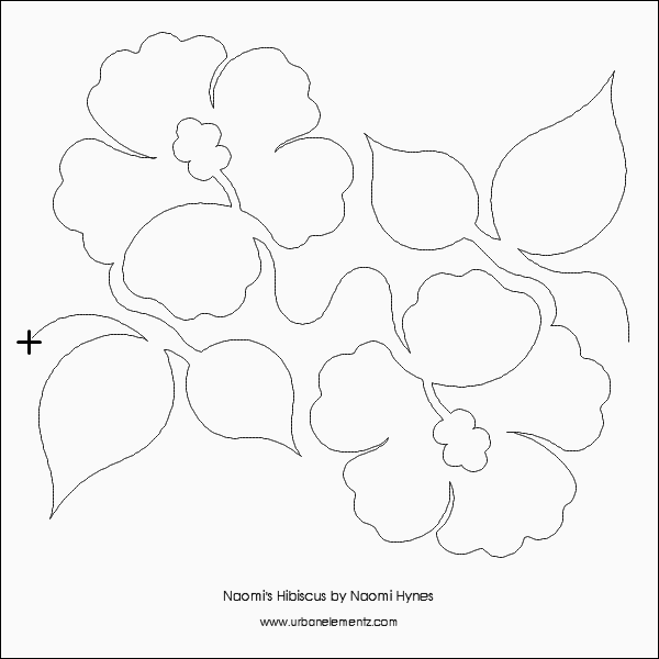 Naomi's Hibiscus – 10” Paper Pantograph