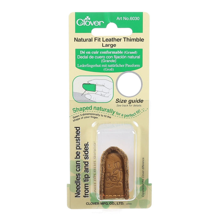 Natural Fit Leather Thimble - Maple Leaf Quilting Company Ltd.