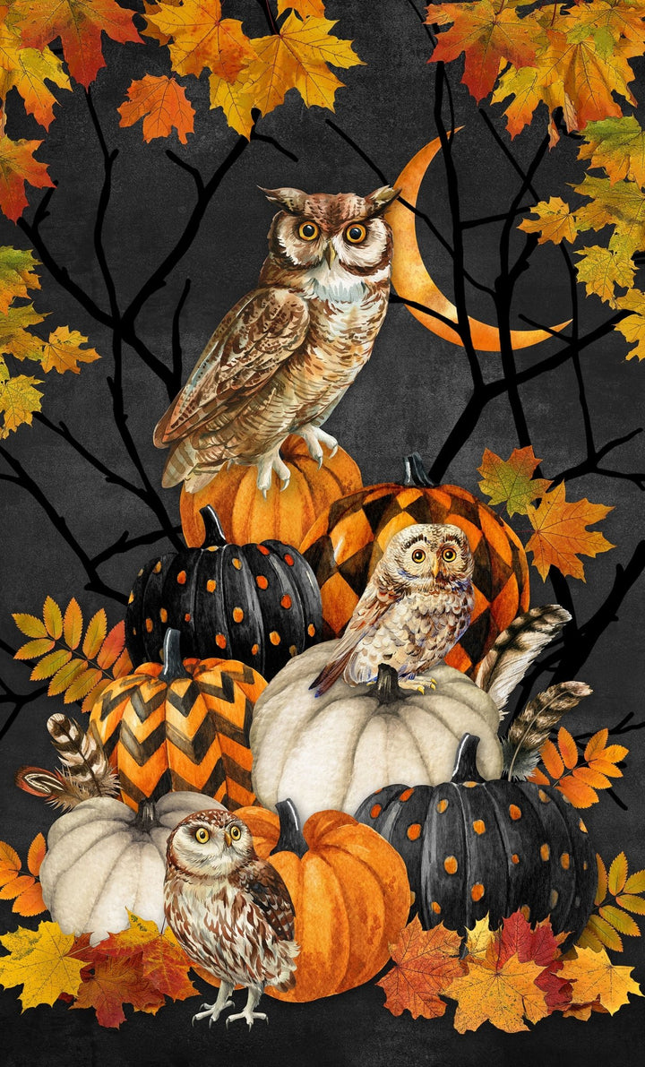 Night Owl Panel 26" x 43" Panel (DP28842 - 96) - Maple Leaf Quilting Company Ltd.