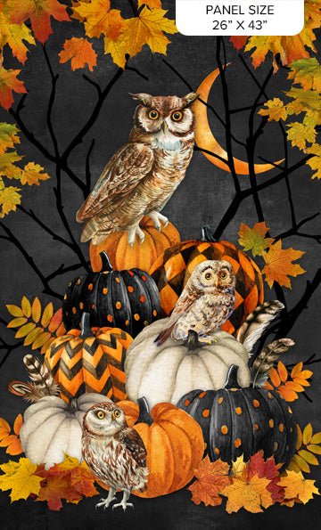 Night Owl Panel 26" x 43" Panel (DP28842 - 96) - Maple Leaf Quilting Company Ltd.