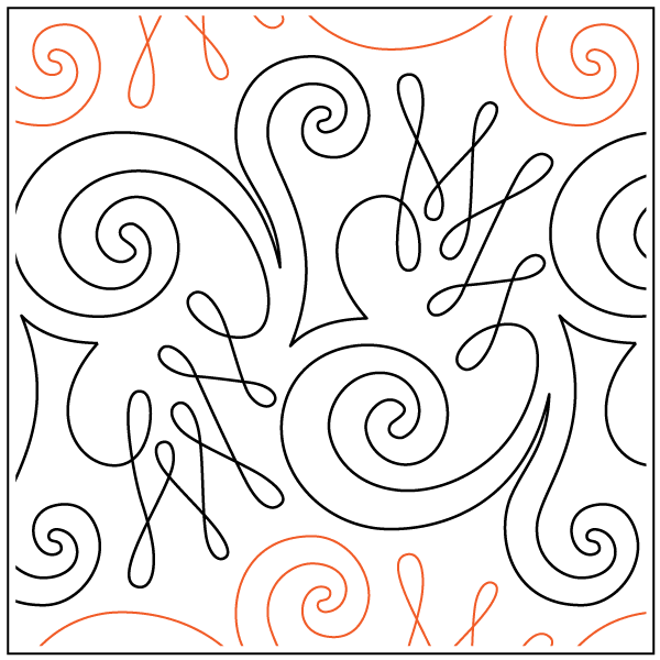 Noodle Doodle – 10.5” Paper Pantograph - Maple Leaf Quilting Company Ltd.