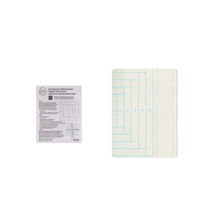 Northwoods Table Runner/Topper Quilt - As - You - Go Kit (4/pk) - Maple Leaf Quilting Company Ltd.