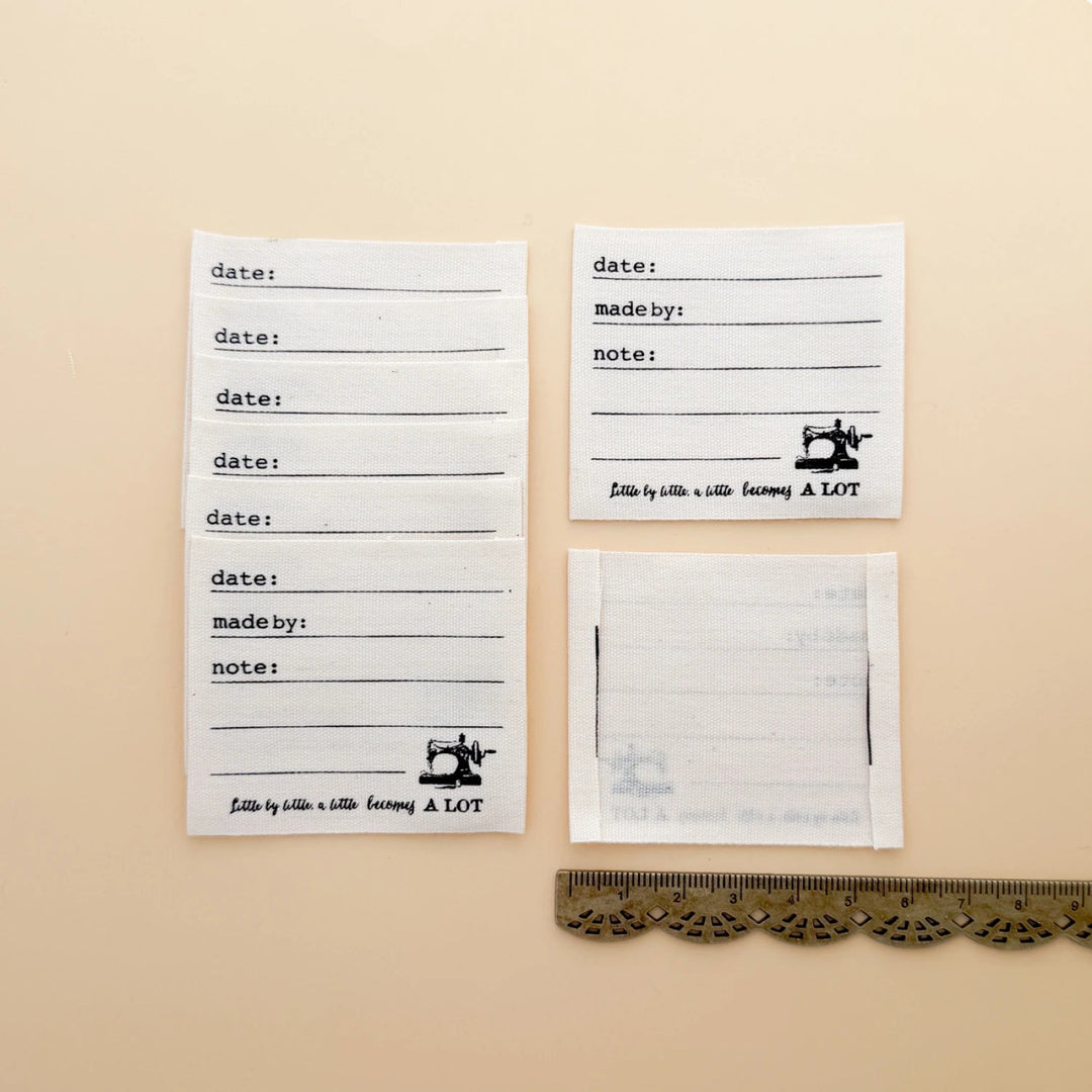 Note Cotton Labels 8pk (SI - WL39) - Maple Leaf Quilting Company Ltd.