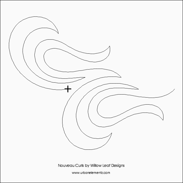 Nouveau Curls – 8.5” Paper Pantograph