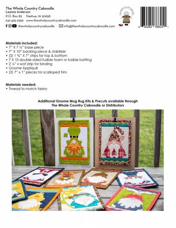 O Canada Gnome Precut Fused Applique Pack - Maple Leaf Quilting Company Ltd.