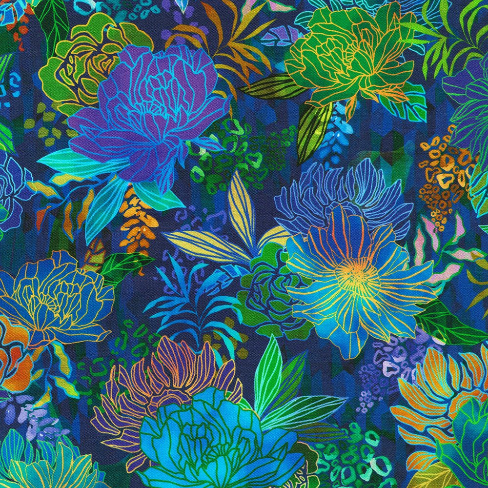 Ocean from Robert Kaufman | 108” Cotton (SRKDX2197059) - Sold in UNITS of 1/4 metre - Maple Leaf Quilting Company Ltd.