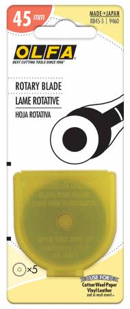 OLFA 45mm Rotary Blade (RB45 - 5) (5pck) - Maple Leaf Quilting Company Ltd.