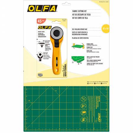 Olfa Fabric Cutting Kit Yellow - Maple Leaf Quilting Company Ltd.