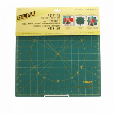 Olfa Spinning Square Cutting Mat 12in x 12in - Maple Leaf Quilting Company Ltd.