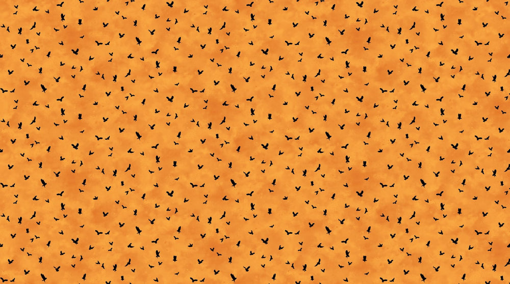 Orange Owl Mini - Night Owl | 43/44" Cotton (DP28853 - 56) - Sold in UNITS of ¼ metre - Maple Leaf Quilting Company Ltd.