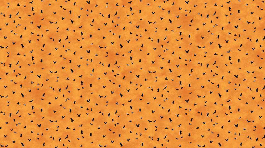 Orange Owl Mini - Night Owl | 43/44" Cotton (DP28853 - 56) - Sold in UNITS of ¼ metre - Maple Leaf Quilting Company Ltd.