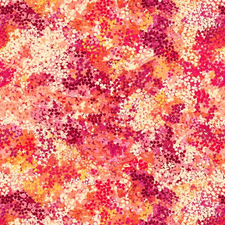 Orange Petals 118" Cotton (BQ4043 - 33) – Sold in UNITS of ¼ metre - Maple Leaf Quilting Company Ltd.