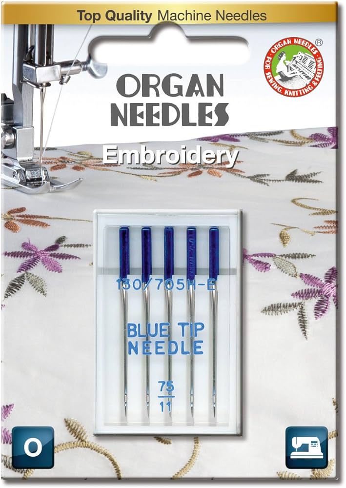 Organ Blue Tip 75/11 Needles 5 Pk - Maple Leaf Quilting Company Ltd.