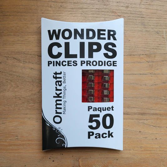 Ormkraft Wonder Clips - 50 Pack - ASST COLOURS🇨🇦 - Maple Leaf Quilting Company Ltd.