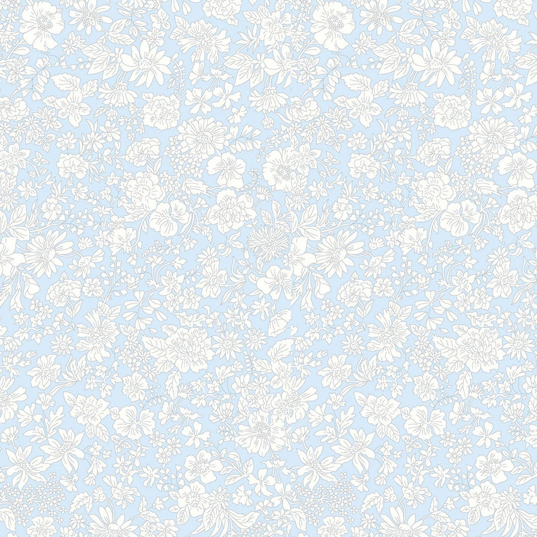 Pale Sky - London Bouquet by Liberty Fabrics Collection - Emily Blossom | 108" Cotton (0166W7409A) – Sold in UNITS of ¼ metre - Maple Leaf Quilting Company Ltd.