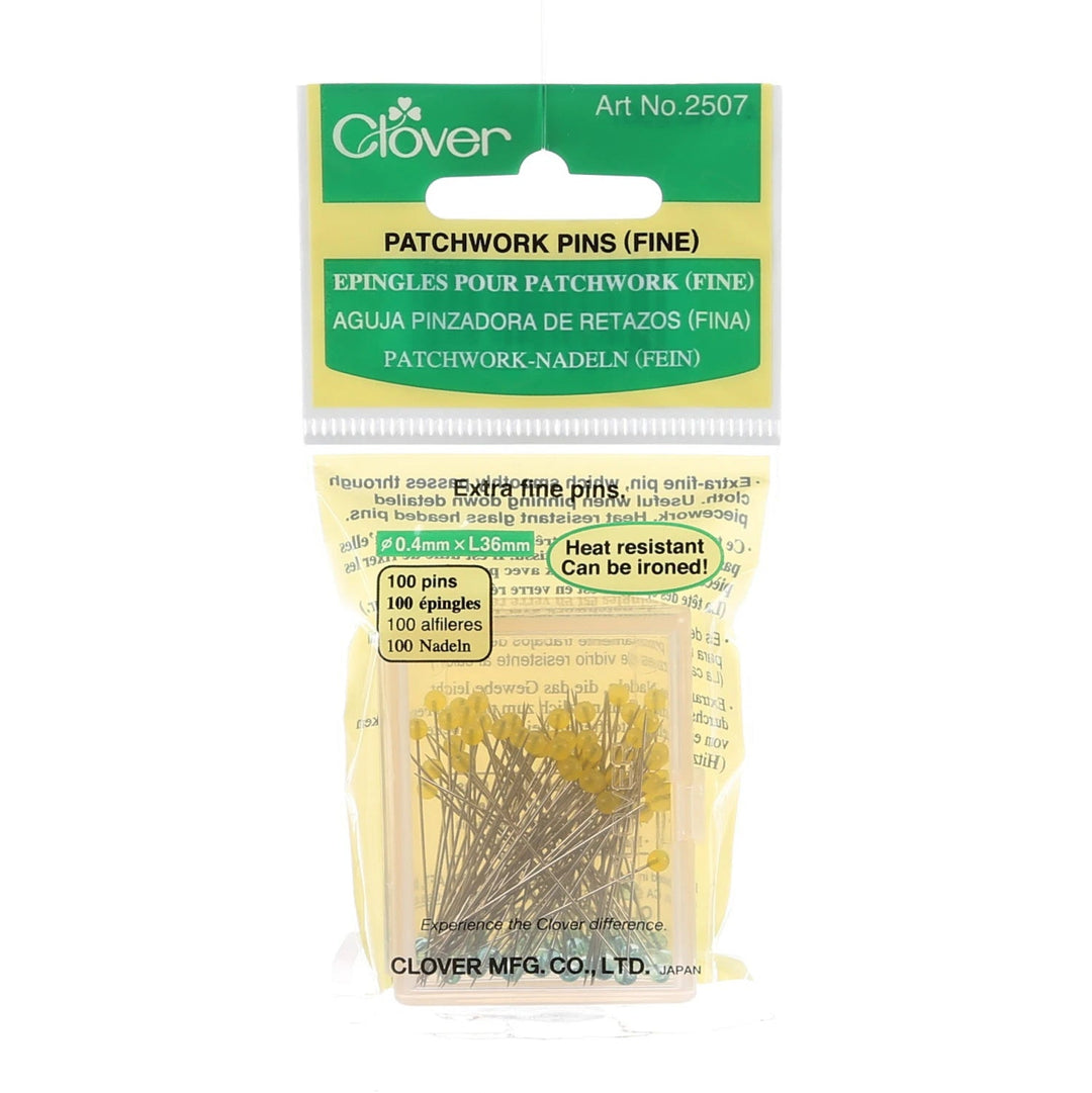 Patchwork Glasshead Pin - Size 30 1.5" 100ct (2507CV) - Maple Leaf Quilting Company Ltd.