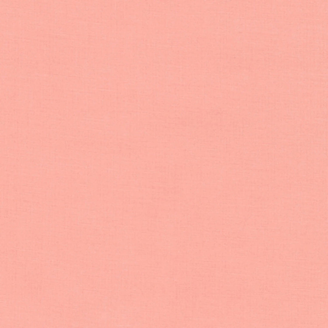 Peach KONA Solid 44” – Sold in UNITS of ¼ metre - Maple Leaf Quilting Company Ltd.